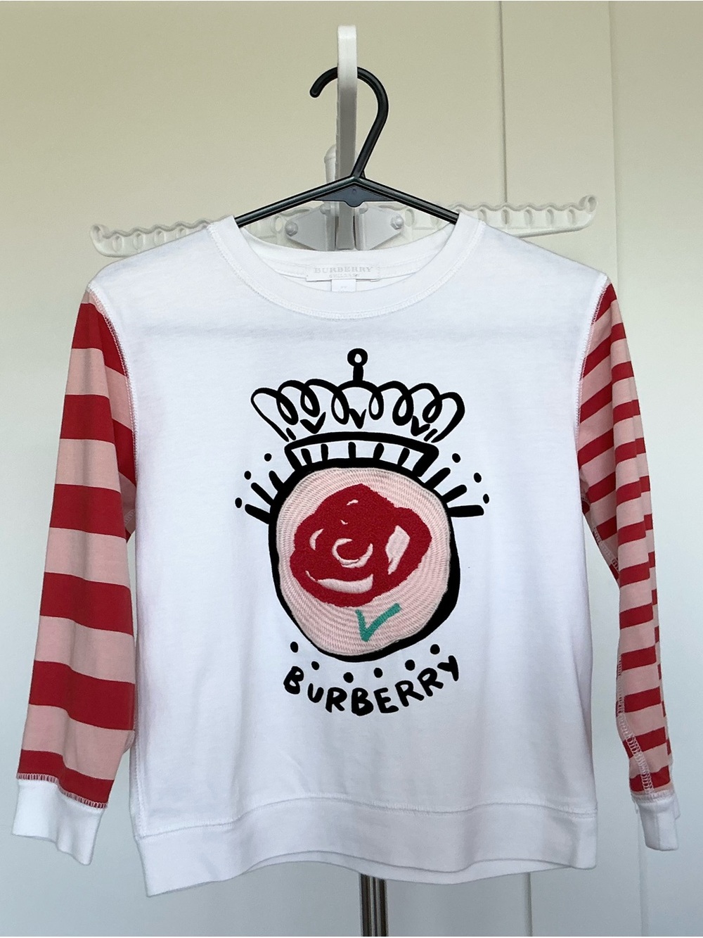 Burberry Kids Scribble Rose Long-Sleeve Tee